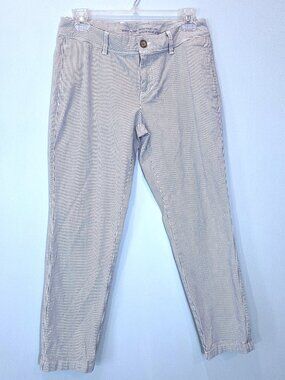 NWOT Khakis by Gap Vintage Rolled Crop Striped Pants Size 2R